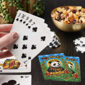 Panda Retro 8-Bit Pixelkunst Pokerkaarten (Insitu)
