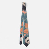 Panda Retro Kleurrijk Gepersonaliseerd Patroon Stropdas (Achterkant)