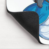 Panda Riding Shark Shirt voor mannen Vrouwelijke j Muismat (Hoek)