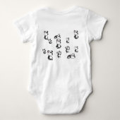 Panda-rific Cuteness Baby Bodysuit (Achterkant)