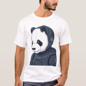 Panda Robot Illustratie – Sci-Fi grafisch T-shirt (Voorkant)