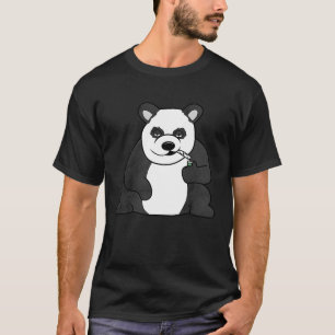 Panda roken Gezamenlijk high worden T-shirt