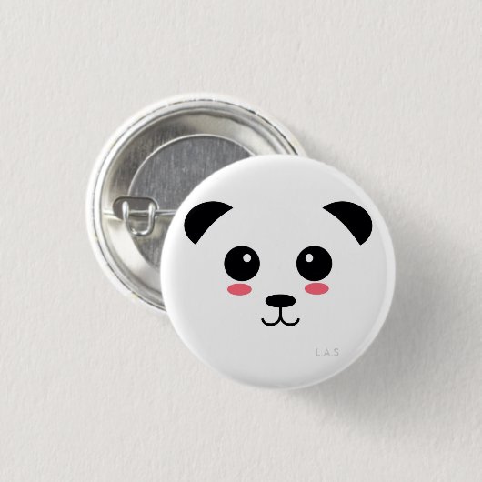  Panda Ronde Button 3,2 Cm (Voorkant /achterkant)