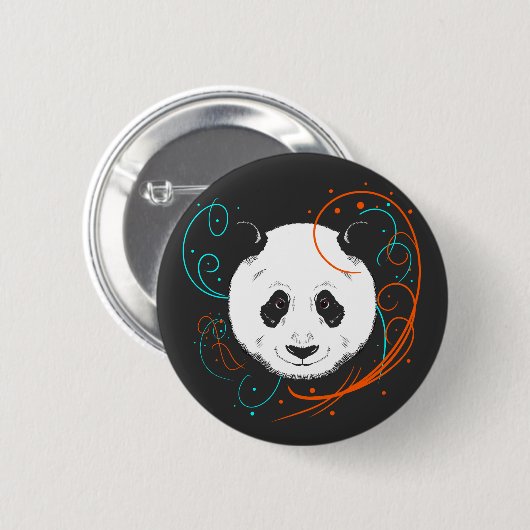 Panda Ronde Button 5,7 Cm (Voorkant /achterkant)