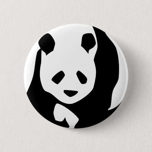 Panda Ronde Button 5,7 Cm (Voorkant)