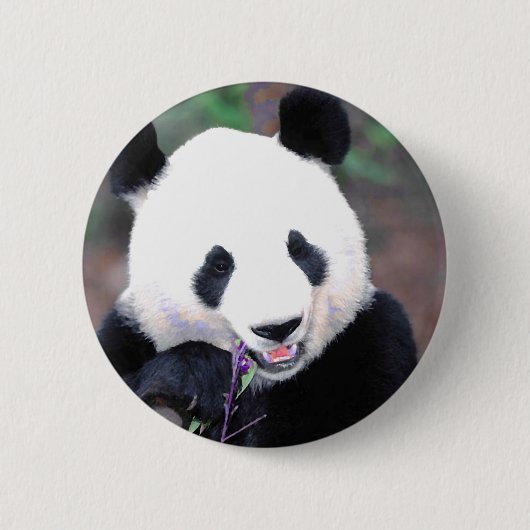 Panda Ronde Button 5,7 Cm (Voorkant)