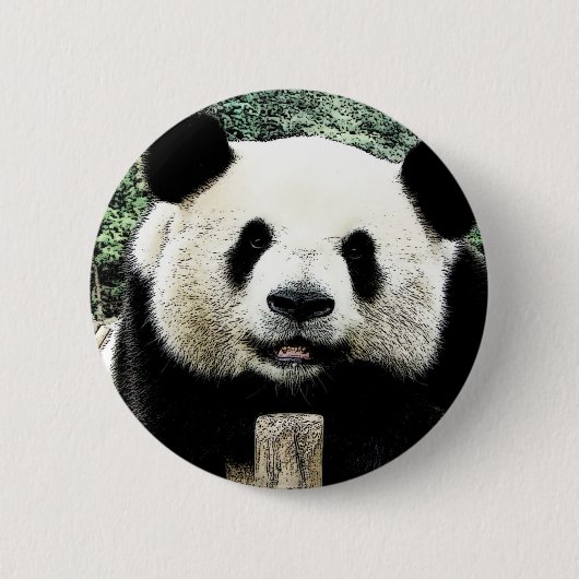 Panda Ronde Button 5,7 Cm (Voorkant)