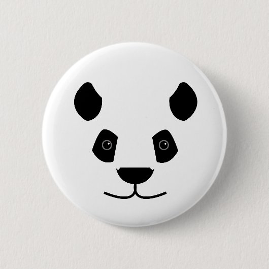 Panda Ronde Button 5,7 Cm (Voorkant)