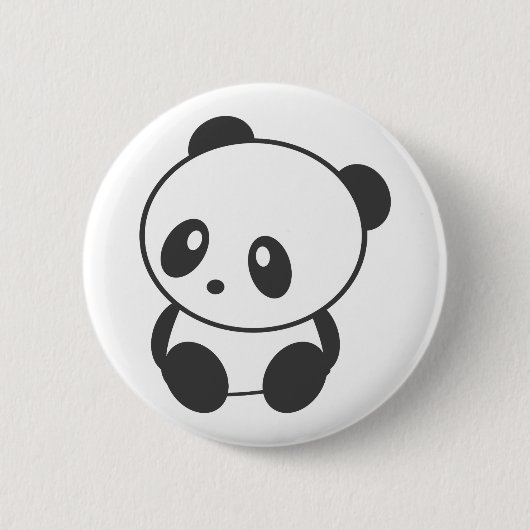 Panda Ronde Button 5,7 Cm (Voorkant)