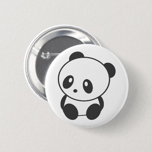Panda Ronde Button 5,7 Cm (Voorkant /achterkant)