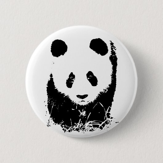 Panda Ronde Button 5,7 Cm (Voorkant)