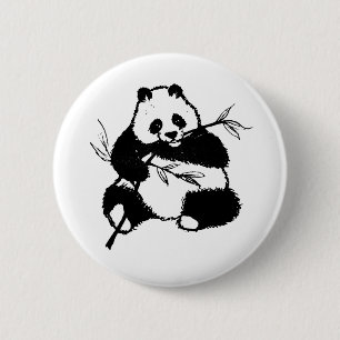 Panda Ronde Button 5,7 Cm