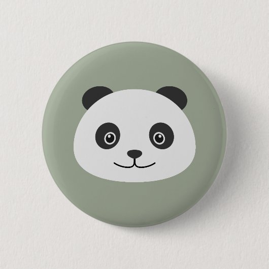 Panda Ronde Button 5,7 Cm (Voorkant)