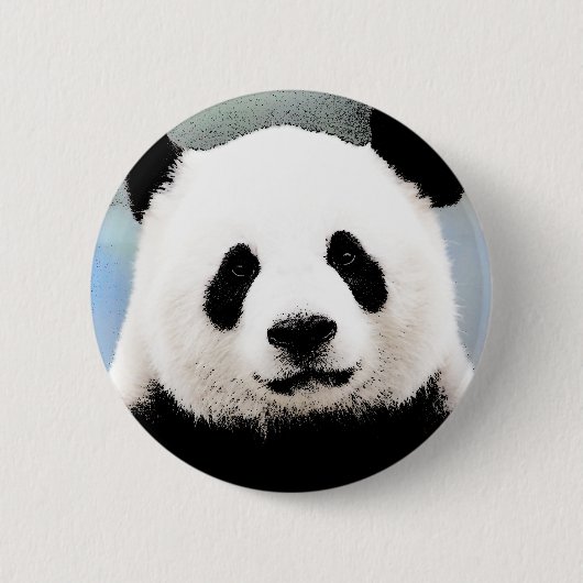 Panda Ronde Button 5,7 Cm (Voorkant)