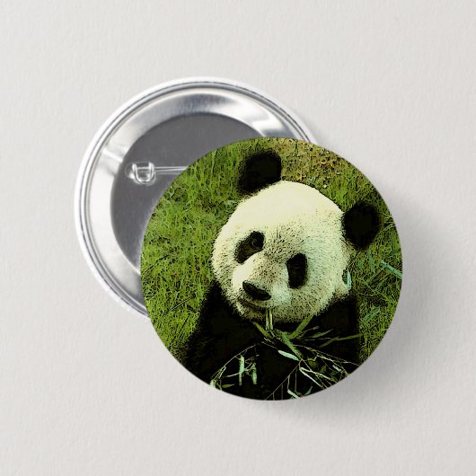 Panda Ronde Button 5,7 Cm (Voorkant /achterkant)