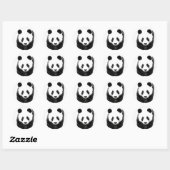 Panda Ronde Sticker (Vel)