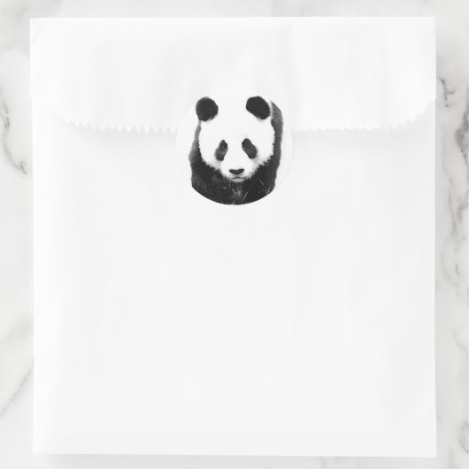 Panda Ronde Sticker (Tas)