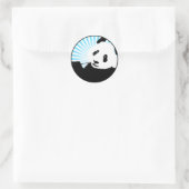 panda. ronde sticker (Tas)