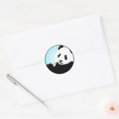panda. ronde sticker (Envelop)