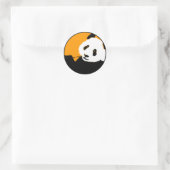 panda. ronde sticker (Tas)
