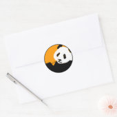 panda. ronde sticker (Envelop)