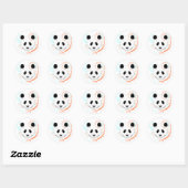 Panda Ronde Sticker (Vel)