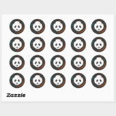 Panda Ronde Sticker (Vel)