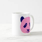 Panda - Roze en donkerblauw Koffiemok (Voorkant rechts)