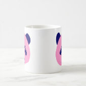 Panda - Roze en donkerblauw Koffiemok (Center)