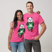 Panda Runner Running Sports retro T-shirt (Unisex)