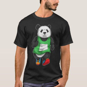 Panda Runner Running Sports T-shirt