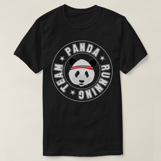 Panda Running Team T-shirt (Design voorkant)