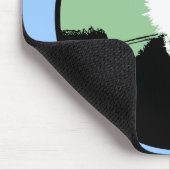 panda. Saaie cirkel. Muismat (Hoek)