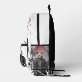 Panda Samurai & Mythologische krijgers Fantasie Ku Bedrukte Rugzak (Rechts)