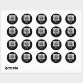Panda Samurai Warrior Beer Ronde Sticker (Vel)
