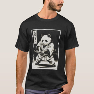 Panda Samurai Warrior Japanse Ninja Japan Boys Gi T-shirt