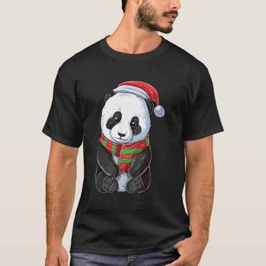 Panda Santa Beer T-shirt (Voorkant)