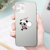 Panda Santa Claus Kerstmis Sticker (Telefoon)