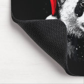 Panda Santa Hat Funny Panda Lovers Christmas Xmas Muismat (Hoek)