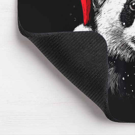 Panda Santa Hat Funny Panda Lovers Christmas Xmas Muismat (Hoek)