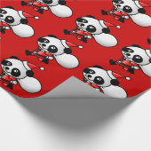 Panda Santa Wrapping Paper Cadeaupapier (Hoek)