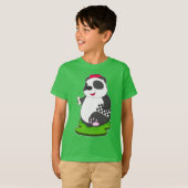 Panda Schaakstuk Schaak Schaakbord T-shirt (Voorkant volledig)