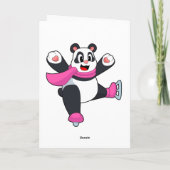 Panda Schaatsschaatsen Kaart (Achterkant)