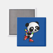 Panda, schattig en kleurrijk magneet (Voorkant / Achterkant)
