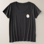 Panda Schattig Ontwerp Plus Maat T-shirt (Design voorkant)