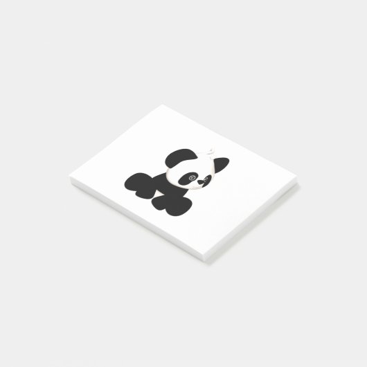 Panda schattig ontwerp post-it® notes (Schuin)
