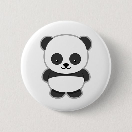 Panda Schattig Ontwerp Ronde Button 5,7 Cm (Voorkant)