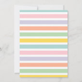 Panda schattige, felle multicolor verjaardag (Achterkant)