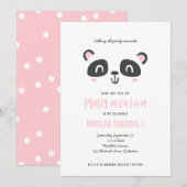 Panda schattige heldere kleurrijke verjaardag (Voorkant / Achterkant)