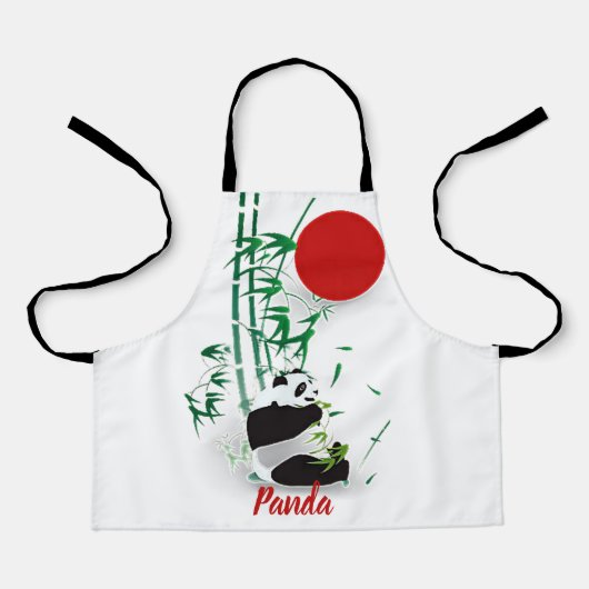 Panda schort (Voorkant)